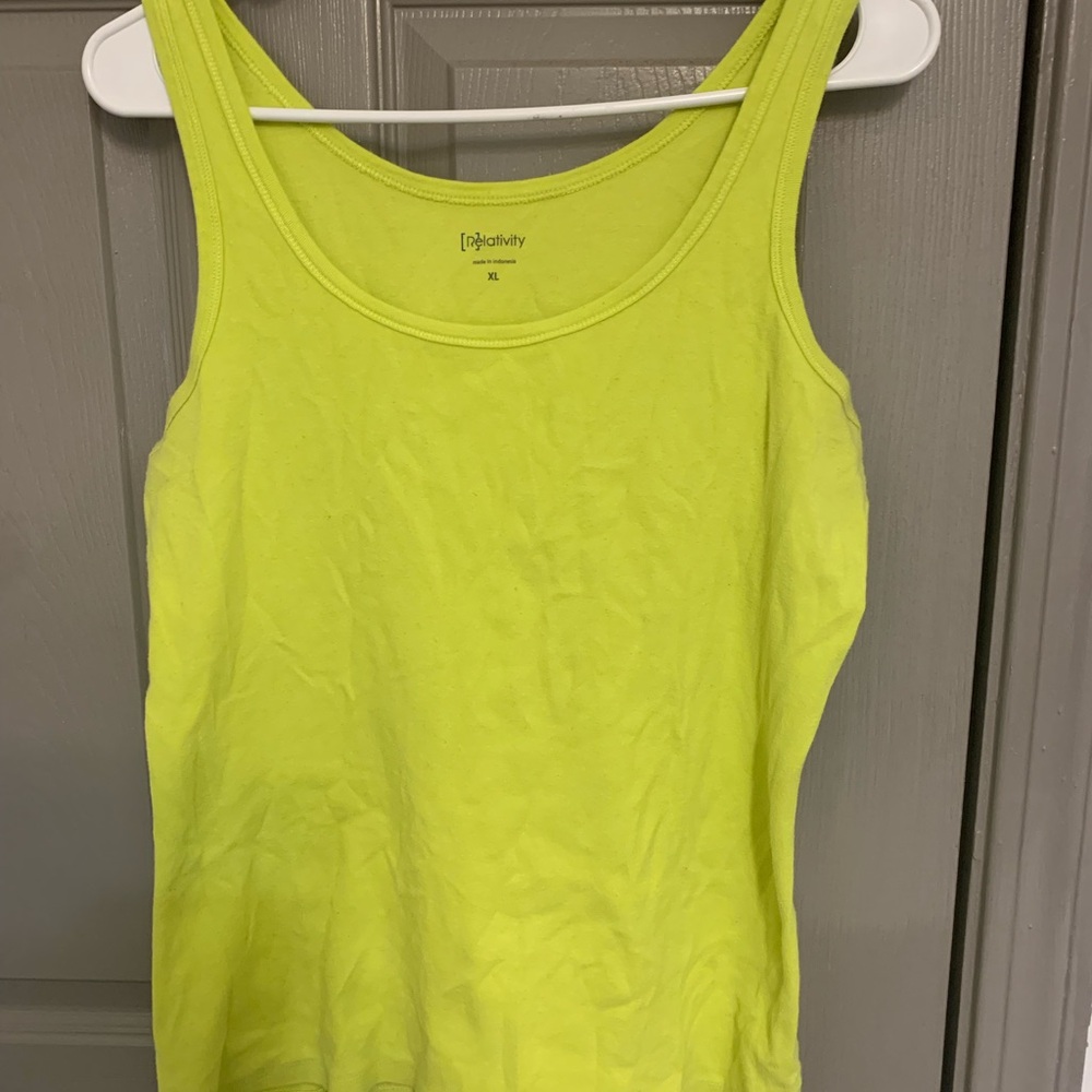 Relativity Bright Yellow Tank Top